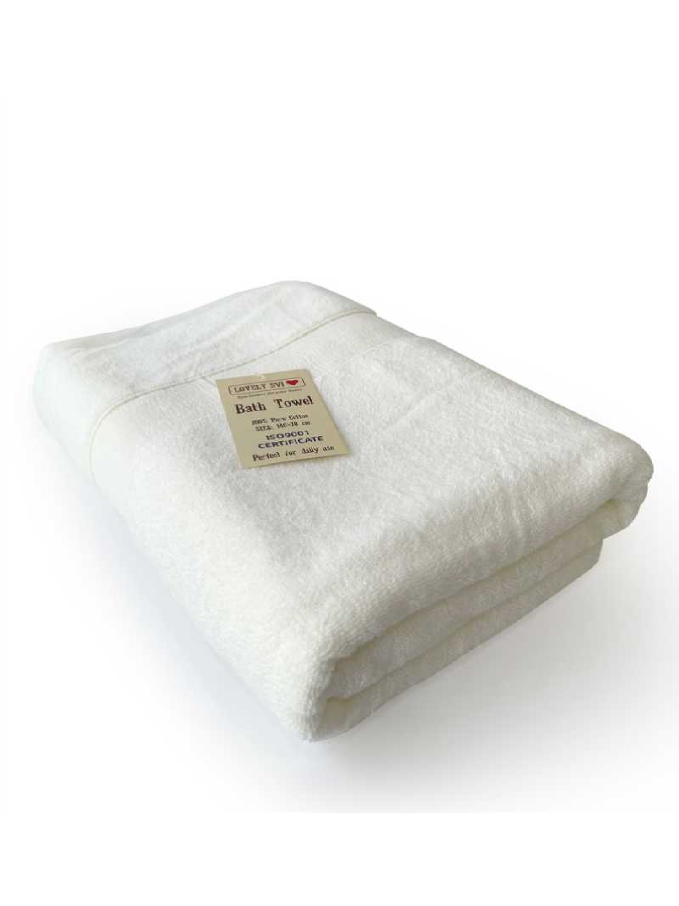 Полотенце Махровое Банное (Хлопок) Lovely Svi в подарочном пакете - 70 x140 см Бежевый Lovely Svi  модель 171022 Фото