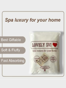 Полотенце Махровое Банное (Хлопок) Lovely Svi в подарочном пакете - 70 x140 см Бежевый Lovely Svi  модель 171022 Фото