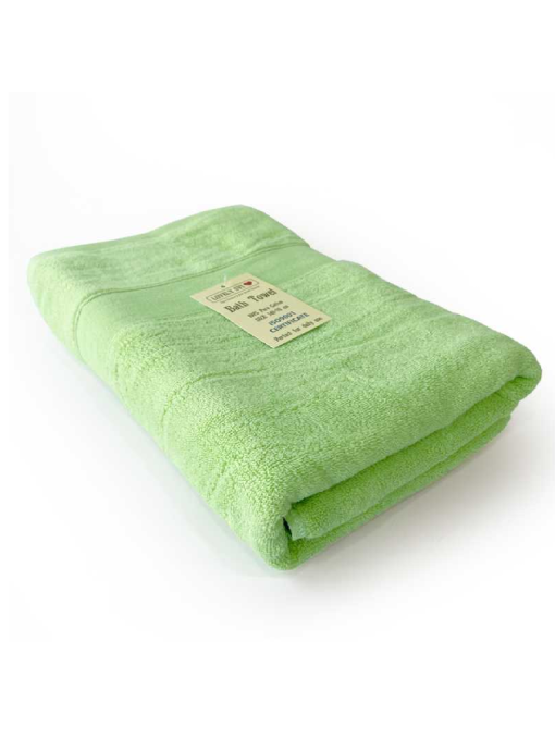 Рушник Махровий Банний (Бавовна) Lovely Svi у подарунковому пакеті - 70 x140 см Зелений Lovely Svi  модель 471022 Фото