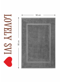 Полотенца для ног – хлопок/махра – Серый Lovely Svi  модель 22402471 Фото