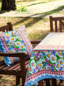 Скатерть хлопковая с ромашками Ecotton модель 23647 Фото