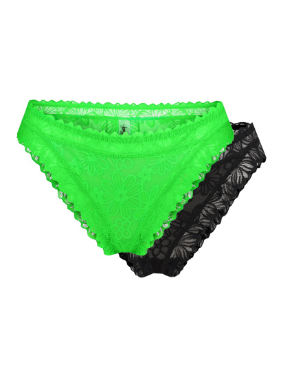 Труси brabrabra Мереживки модель SLZ27802004_green.black - фото