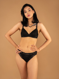 Труси Brabrabra Мереживки модель SLZ27802004_green.black Фото