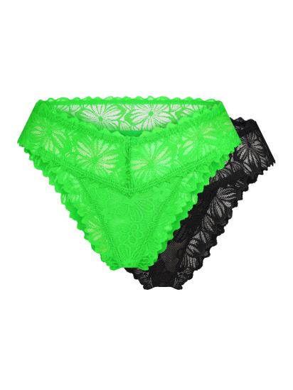 Труси brabrabra Мереживки модель SLZ27802005_green.black - фото