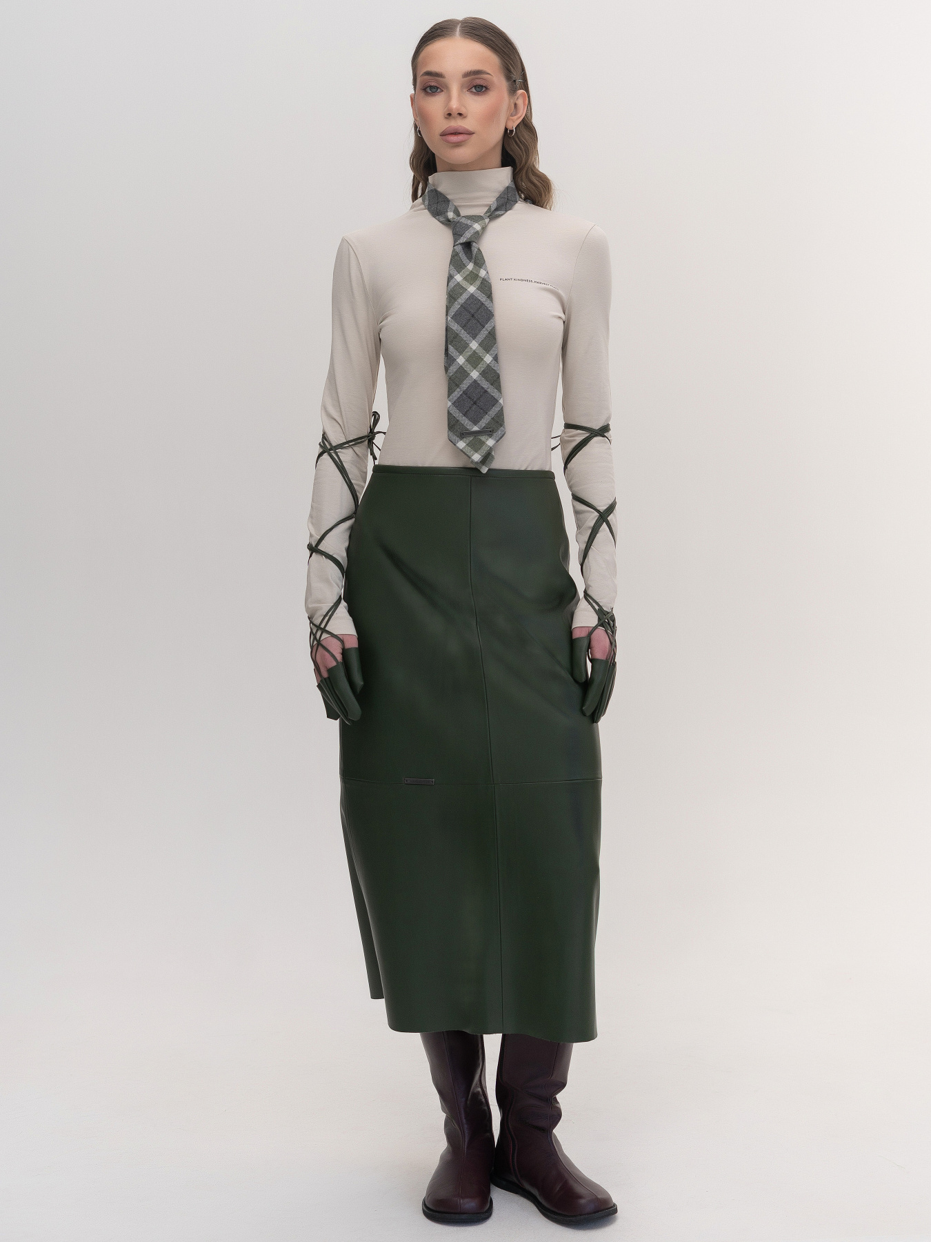 Юбка миди 7/11 Seven Eleven модель SE26Sk2Md_Grn Фото