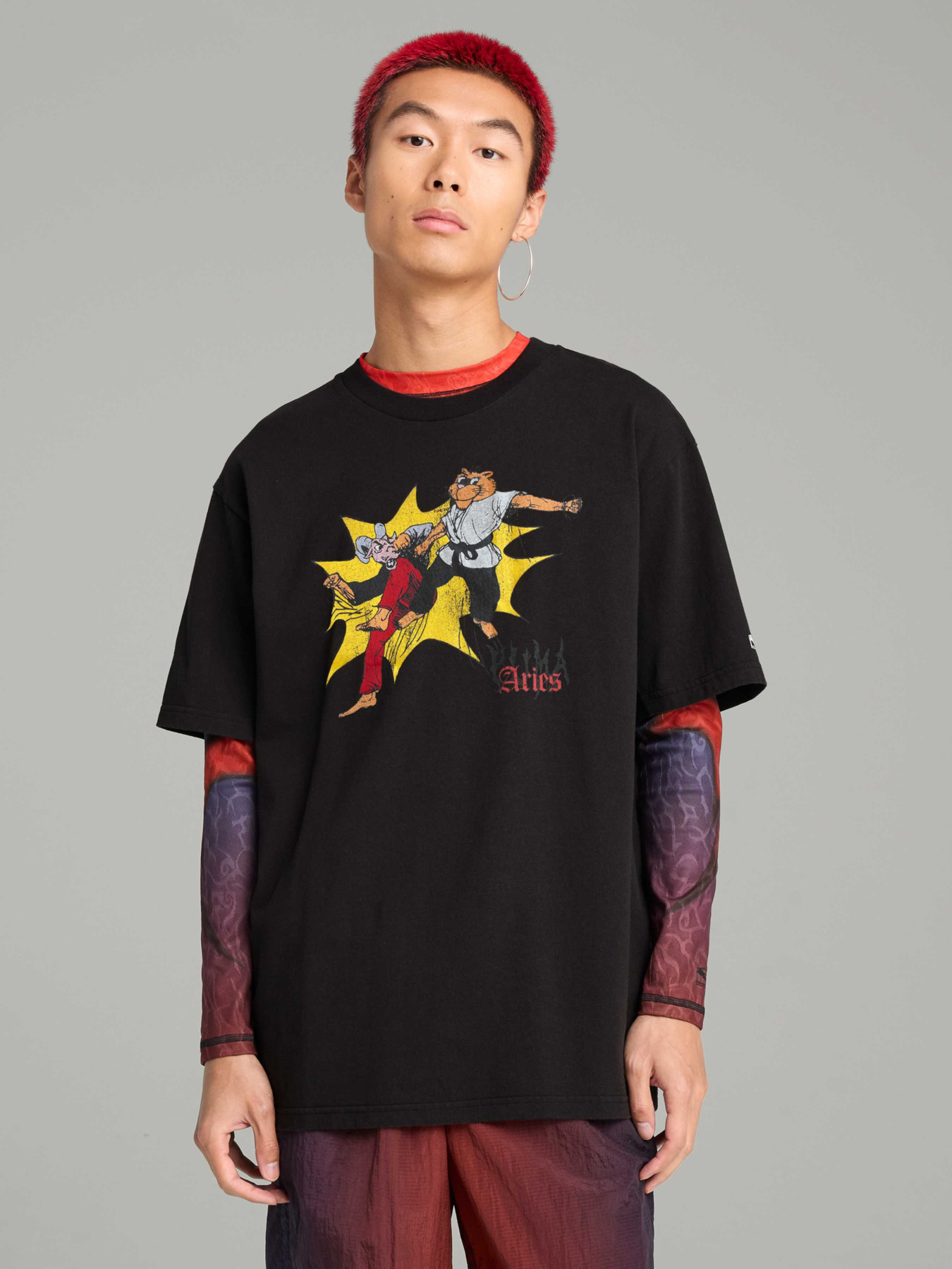 Футболка PUMA x Aries Graphic Tee модель 629495 Фото