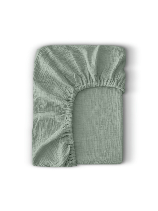 Простынь на резинке муслин MEDITATIVE Cosas модель 39MuslinFourLayer_Meditative_60x120x12 Фото