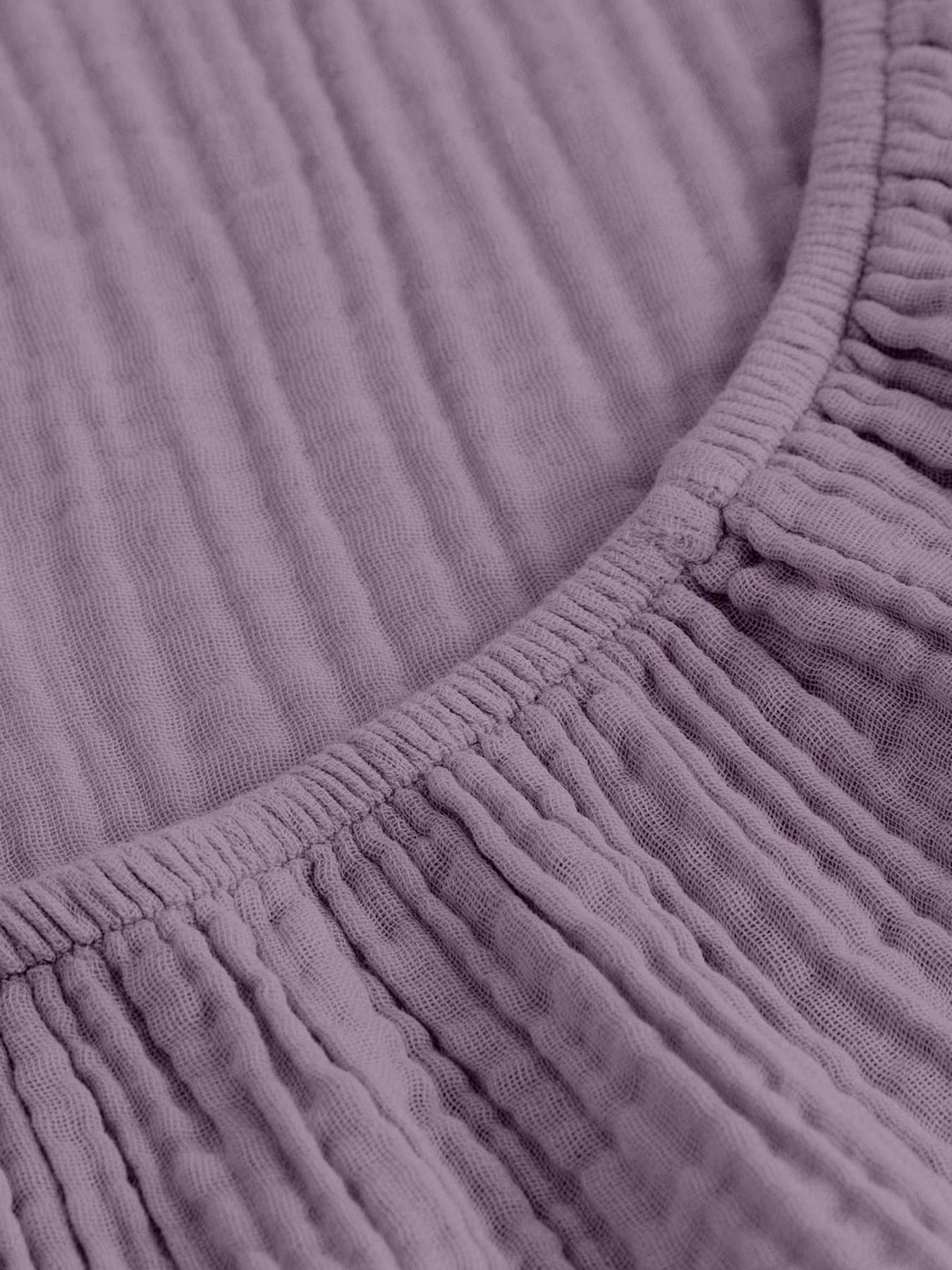 Простирадло на резинці муслін LAVANDER Cosas модель 42MuslinFourLayer_Lavander_60x120x12 Фото