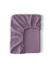 Простирадло на резинці муслін LAVANDER Cosas модель 42MuslinFourLayer_Lavander_60x120x12 Фото