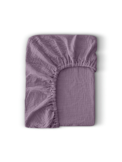 Простынь на резинке муслин LAVANDER Cosas модель 42MuslinFourLayer_Lavander_60x120x12 Фото