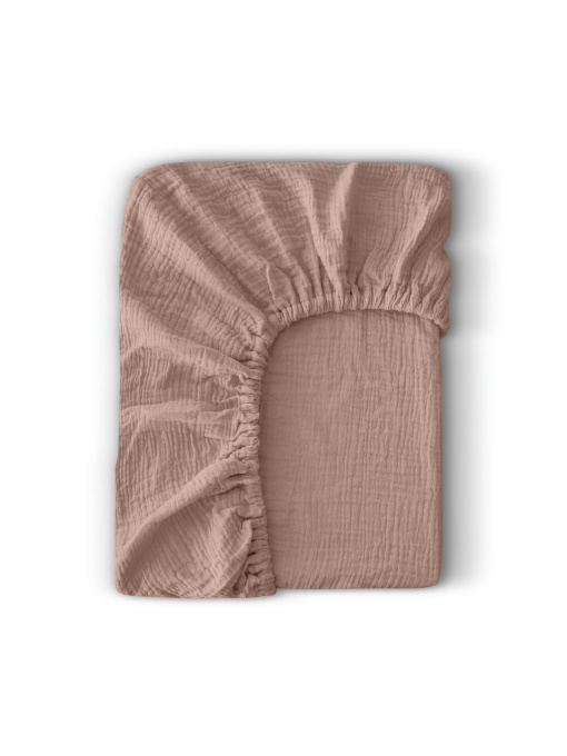 Простынь на резинке муслин RUM Cosas модель 45MuslinFourLayer_Rum_60x120x12 Фото