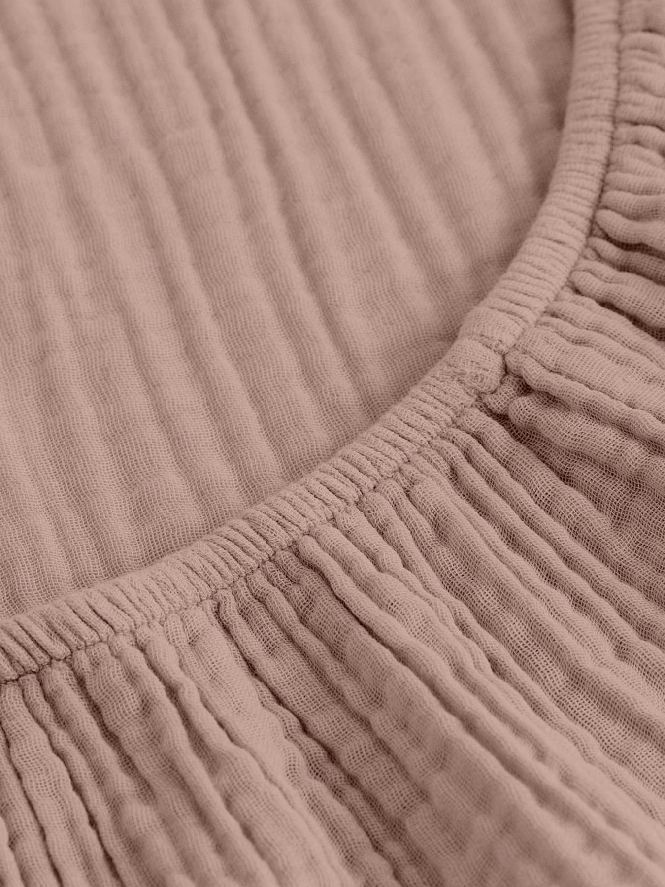 Простынь на резинке муслин RUM Cosas модель 45MuslinFourLayer_Rum_60x120x12 Фото