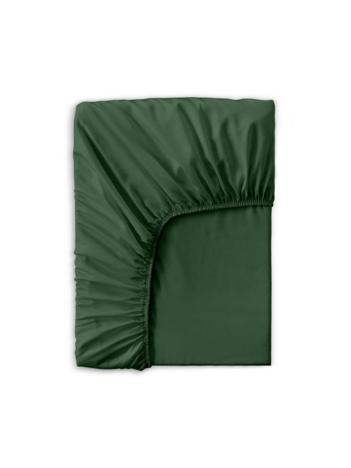 Простирадло на резинці сатин GREEN Cosas модель 54Satin_Green_60x120x12 Фото