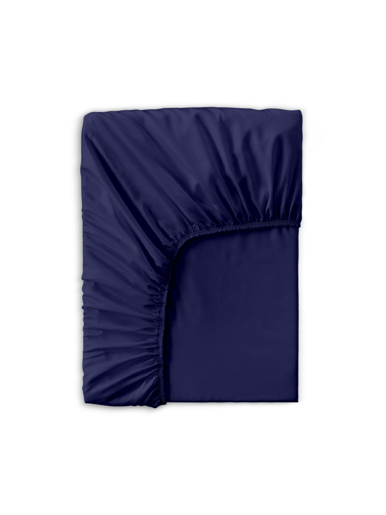 Простирадло на резинці сатин MIDNIGHT BLUE Cosas модель 79Satin_Denim_120x200x20 Фото
