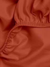 Простынь на резинке сатин RUST Cosas модель 89Satin_Rust_120x200x20 Фото