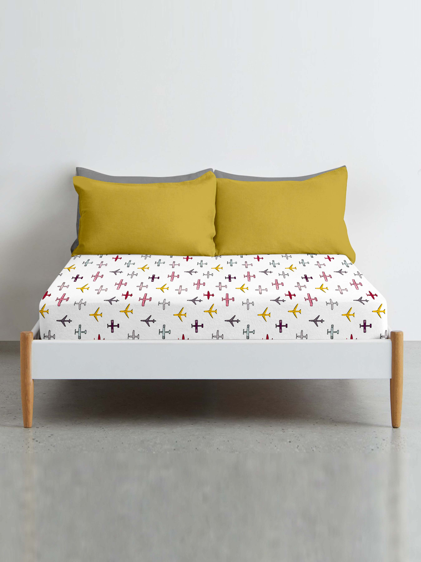 Простирадло на резинці ранфорс AIRPLANE COLOR Cosas модель AirplaneColor_120 Фото