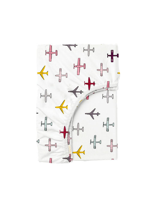 Простынь на резинке ранфорс AIRPLANE COLOR Cosas модель AirplaneColor_120 Фото