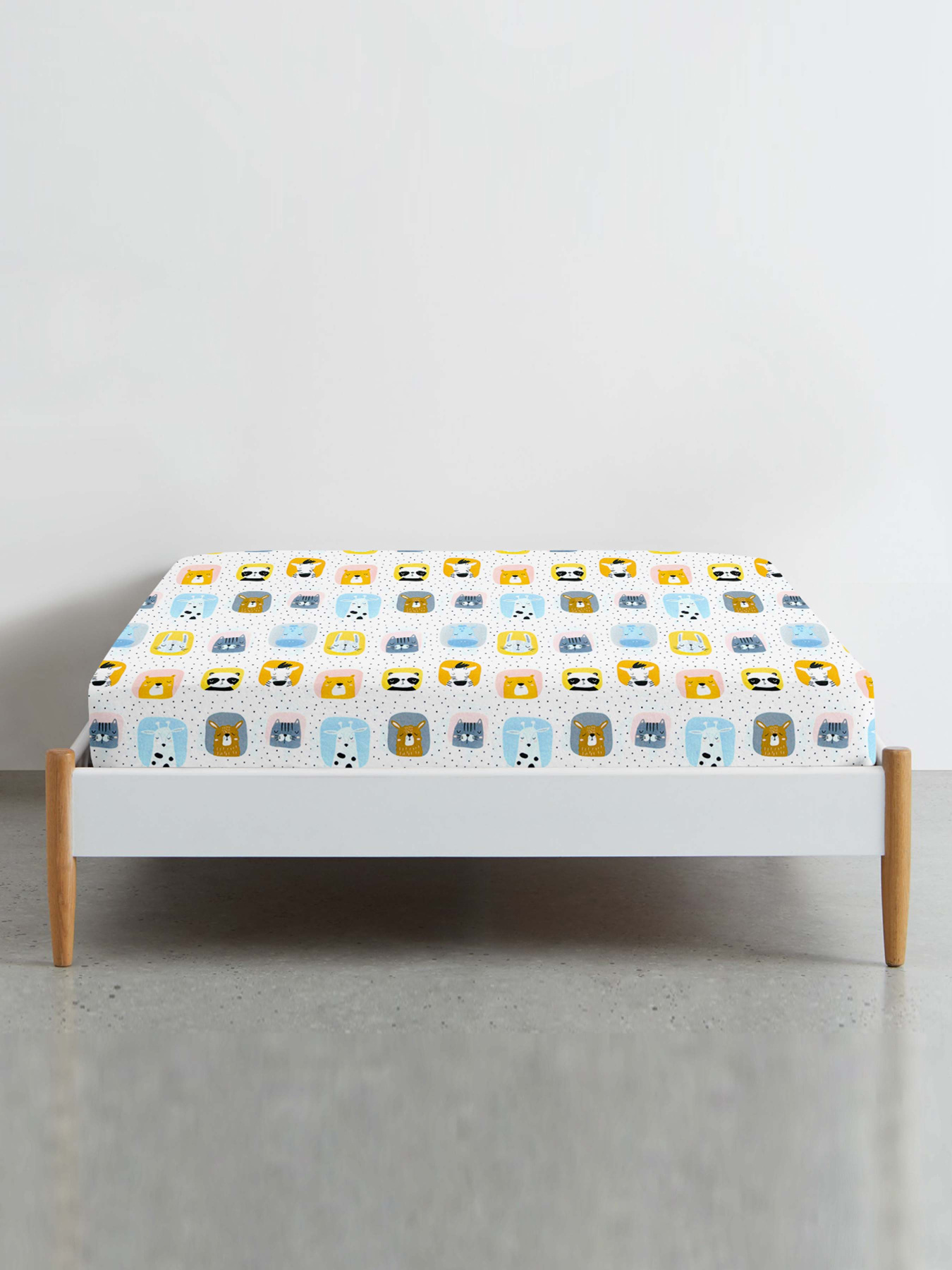 Простирадло на резинці ранфорс COLOR ANIMALS Cosas модель AnimalsColor_120 Фото