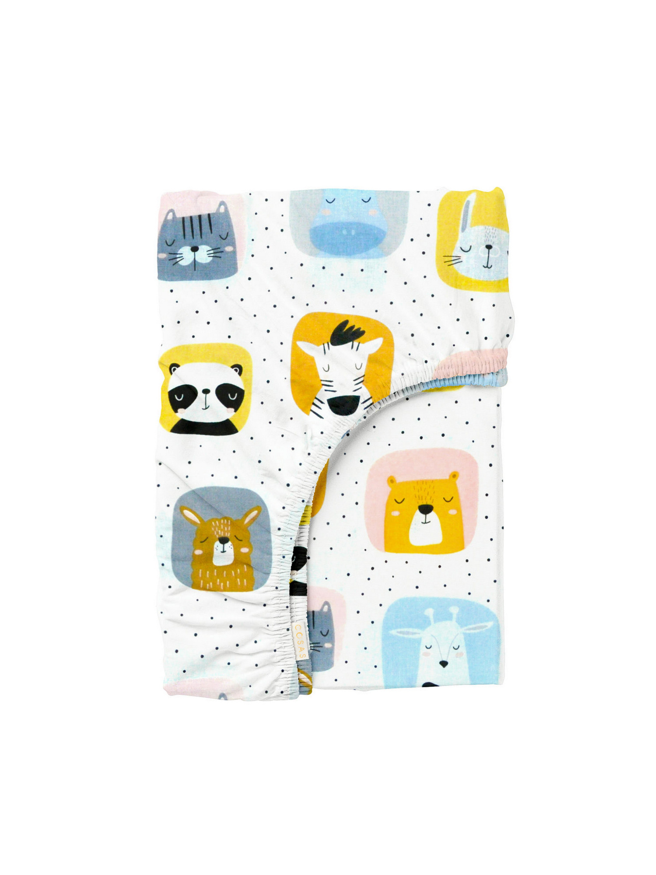Простирадло на резинці ранфорс COLOR ANIMALS Cosas модель AnimalsColor_120 Фото