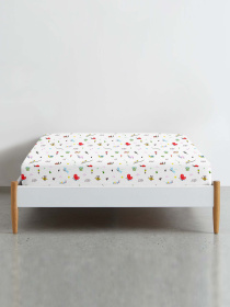 Простынь на резинке ранфорс BEES Cosas модель BeesRed_120 Фото