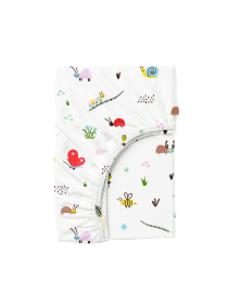 Простынь на резинке ранфорс BEES Cosas модель BeesRed_120 Фото