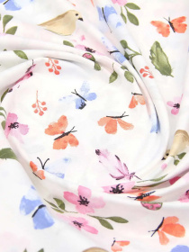 Простынь на резинке ранфорс BIRDS MUSHROOMS Cosas модель BirdsMushrooms_120 Фото