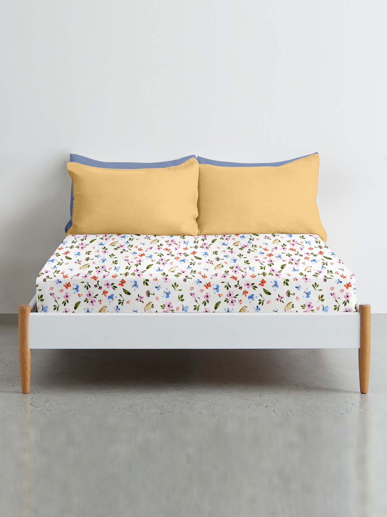 Простынь на резинке ранфорс BIRDS MUSHROOMS Cosas модель BirdsMushrooms_120 Фото