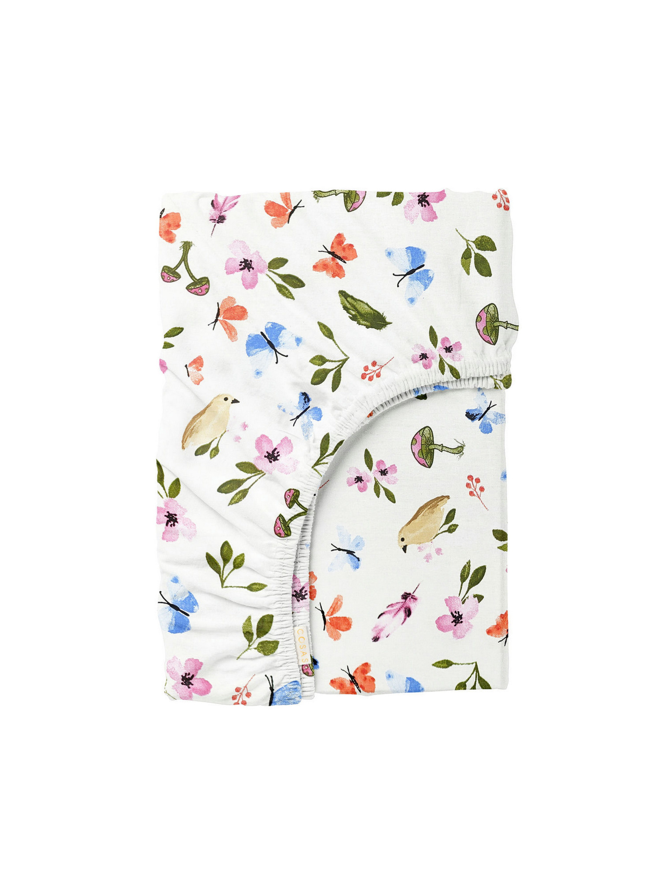 Простынь на резинке ранфорс BIRDS MUSHROOMS Cosas модель BirdsMushrooms_120 Фото