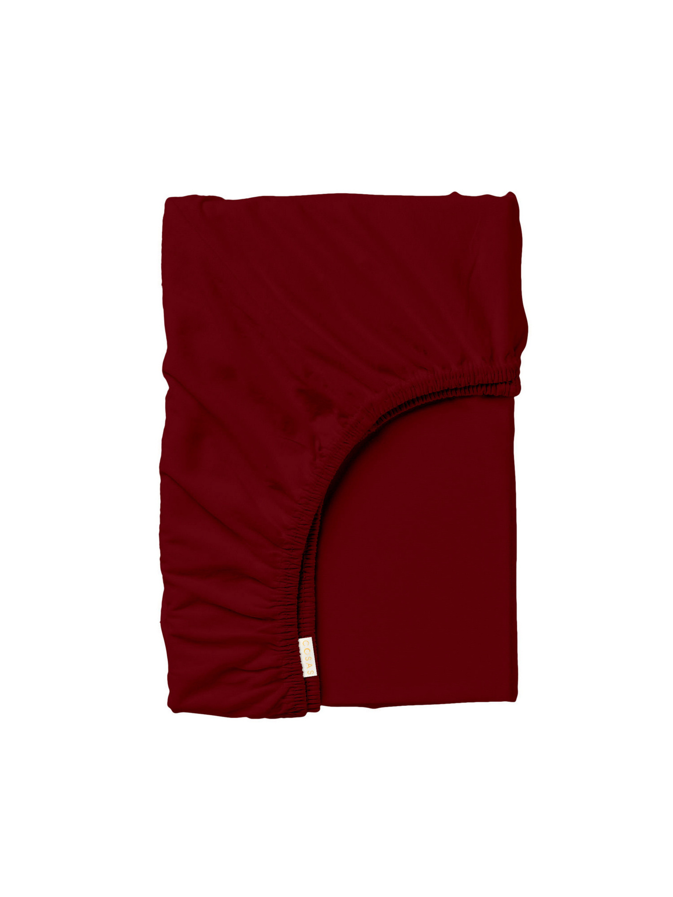 Простынь на резинке ранфорс RUBY Cosas модель Bordo_100x200x20 Фото