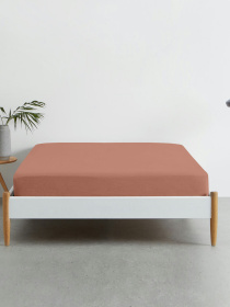 Простынь на резинке ранфорс COPPER Cosas модель Brick_100x200x20 Фото