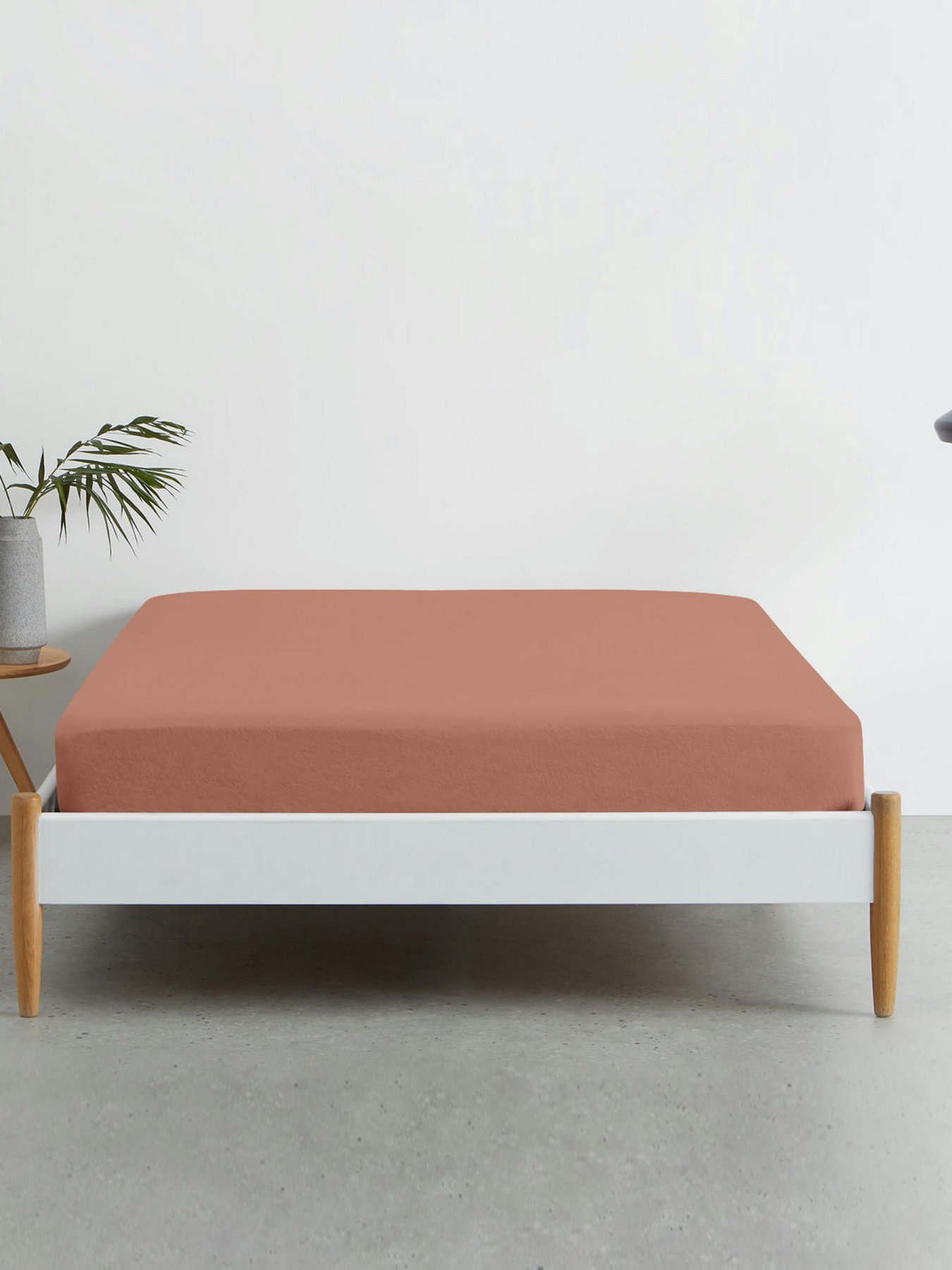 Простынь на резинке ранфорс COPPER Cosas модель Brick101_120x200x20 Фото