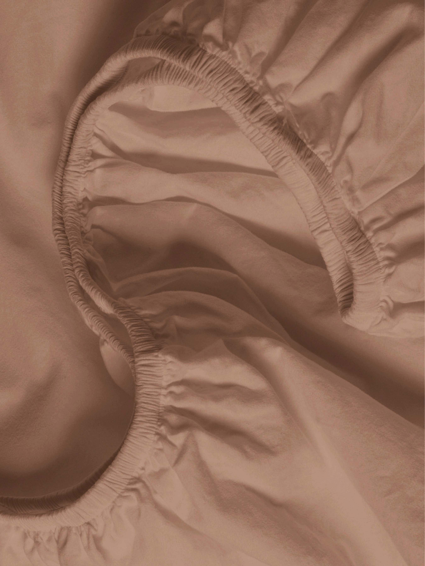 Простирадло на резинці ранфорс RUM Cosas модель Brown14_120x200x20 Фото