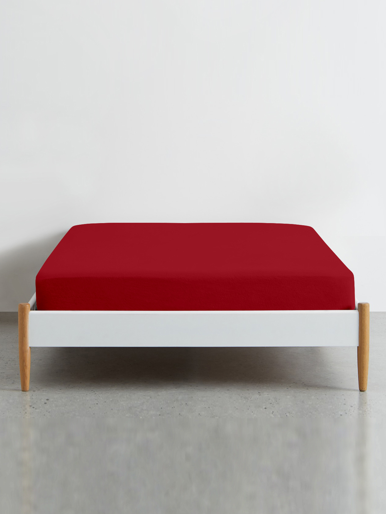 Простынь на резинке ранфорс BURGUNDY Cosas модель Burgundy80_100x200x20 Фото