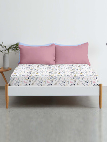 Простирадло на резинці ранфорс FLOWERS Cosas модель BushRose_120 Фото