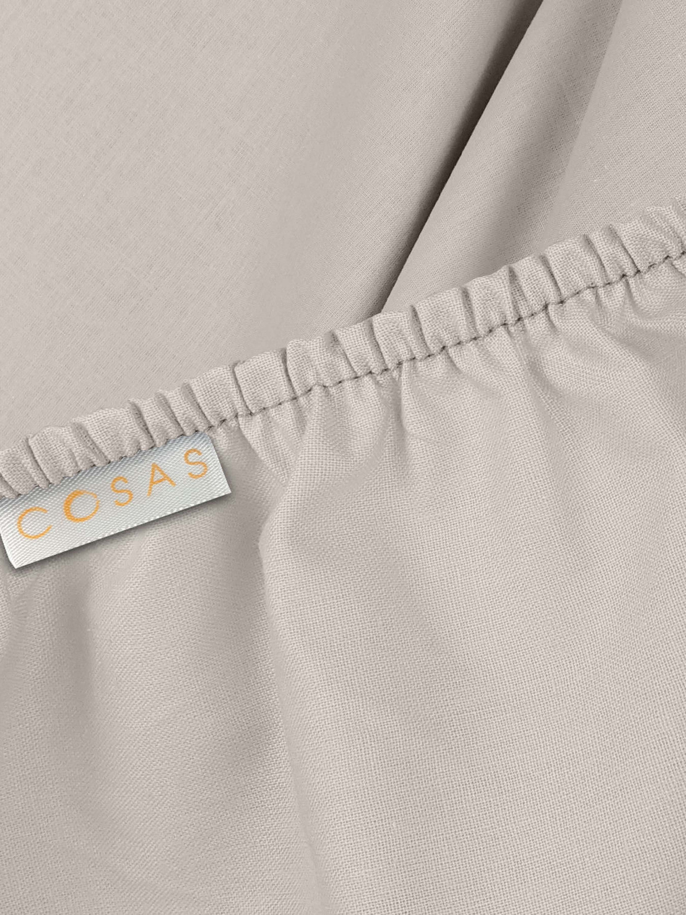 Простынь на резинке ранфорс IVORY Cosas модель Cappuccino98_120x200x20 Фото