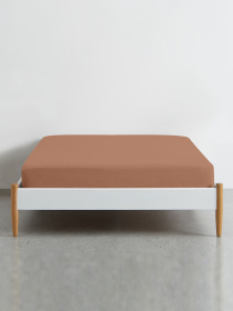 Простынь на резинке ранфорс CARAMEL Cosas модель Caramel13_100x200x20 Фото