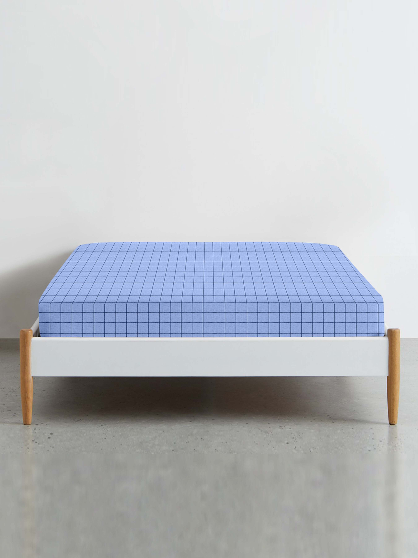 Простирадло на резинці ранфорс BLUE GEOMETRY Cosas модель CellAshblue-6439_120 Фото