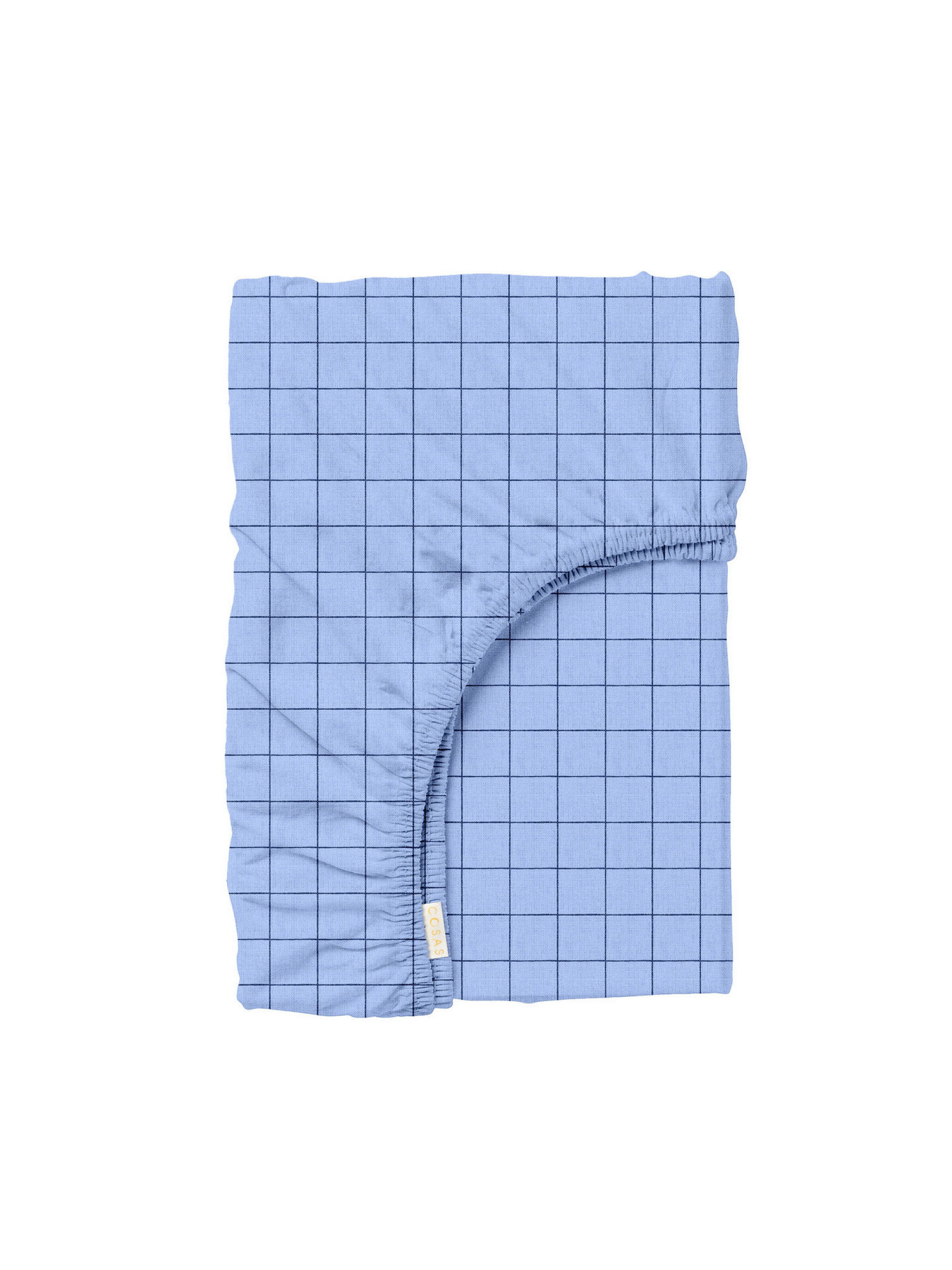 Простынь на резинке ранфорс BLUE GEOMETRY Cosas модель CellAshblue-6439_120 Фото