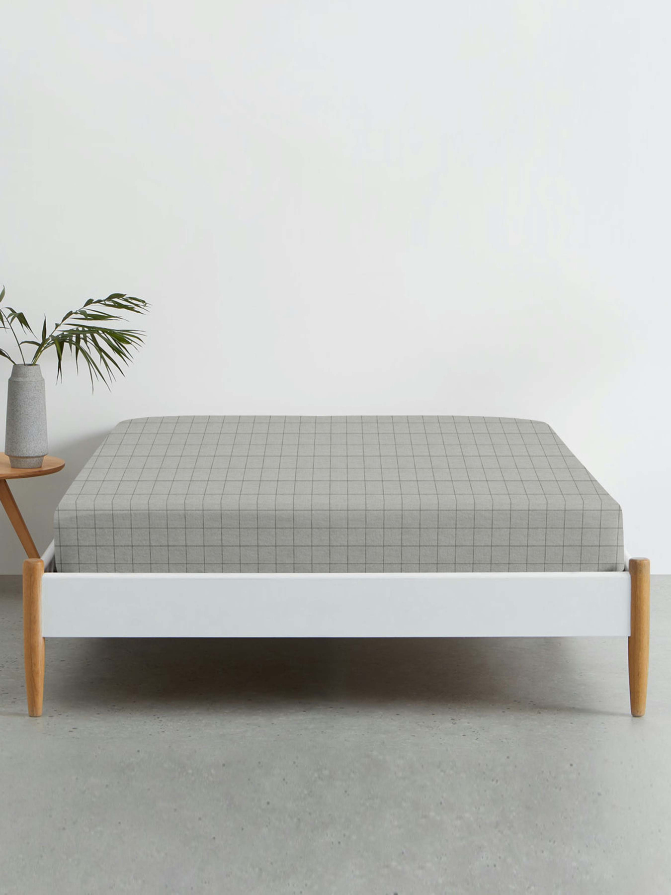 Простирадло на резинці ранфорс GREY GEOMETRY Cosas модель CellAshgrey_120 Фото