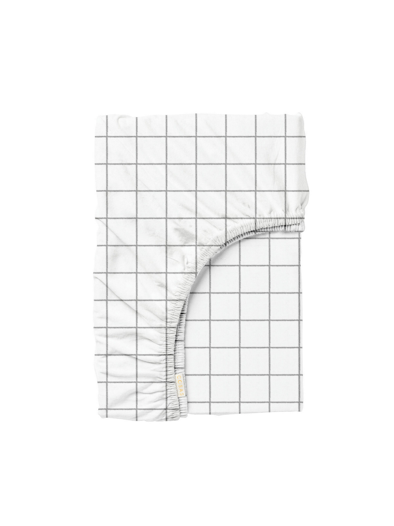 Простирадло на резинці ранфорс CELL Cosas модель CellGreyWhite_120 Фото