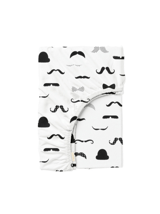 Простынь на резинке ранфорс MUSTACHE Cosas модель ChaplinFashion_120 Фото
