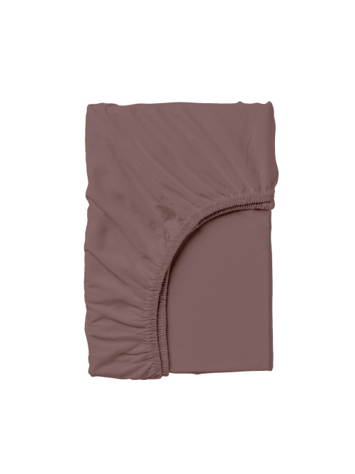 Простынь на резинке ранфорс MOUSSE Cosas модель Chocolate_100x200x20 Фото
