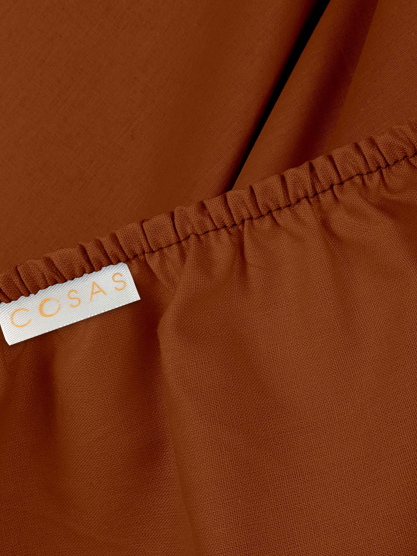 Простирадло на резинці ранфорс СINNAMON Cosas модель Cinnamon122_100x200x20 Фото