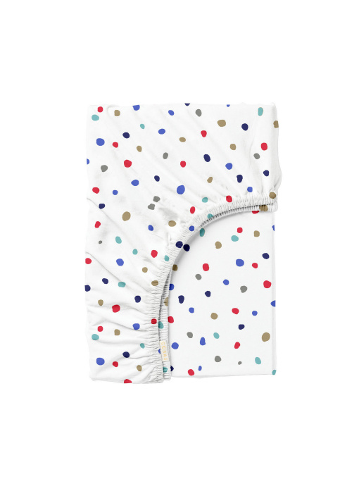 Простынь на резинке ранфорс COLOR BLOTS Cosas модель ColorBlotsV4-6314_120 Фото