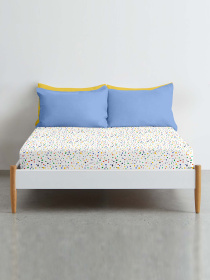 Простынь на резинке ранфорс DOTS Cosas модель ColorBlotsV6-6662_120 Фото