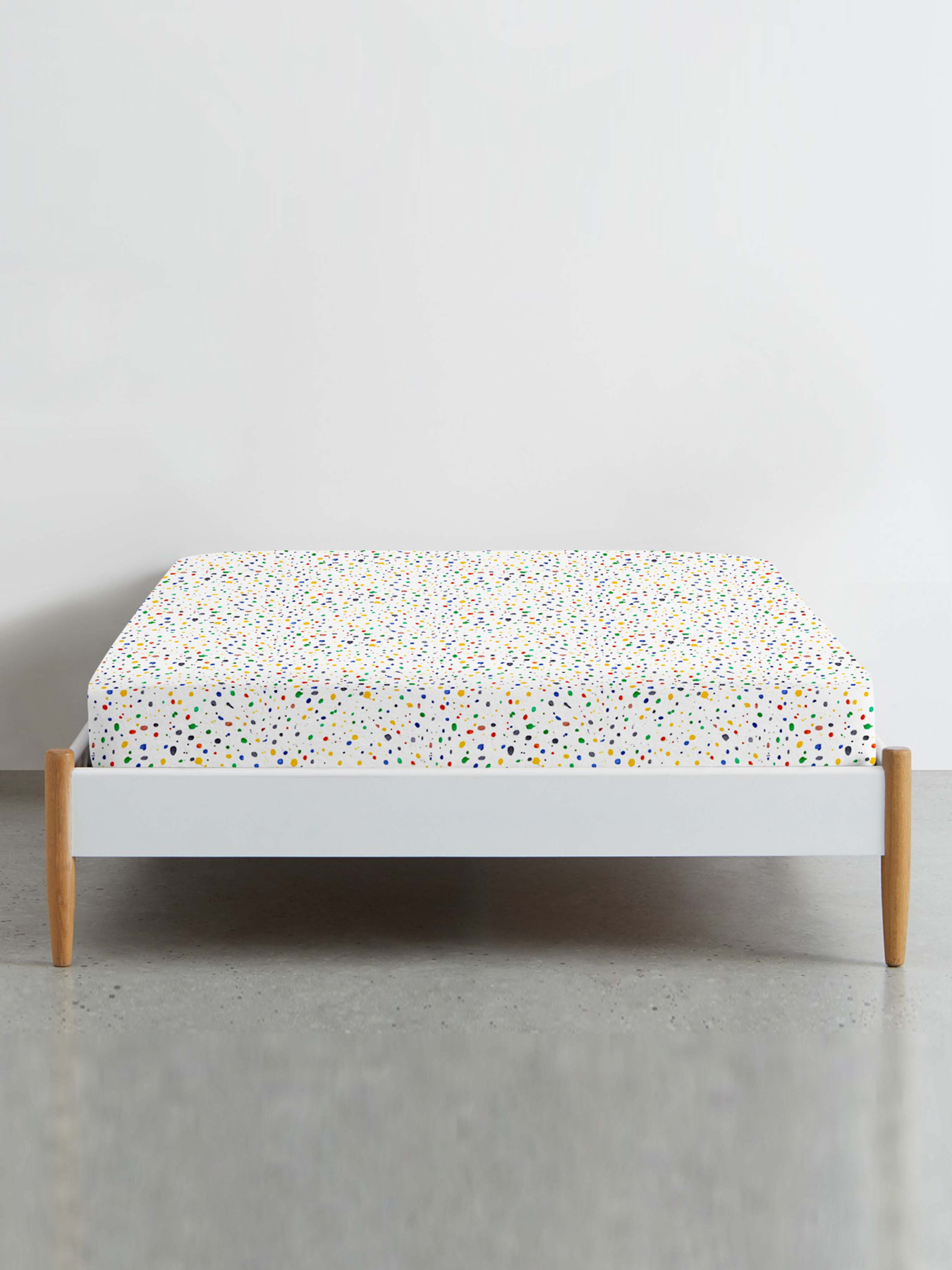 Простынь на резинке ранфорс DOTS Cosas модель ColorBlotsV6-6662_120 Фото