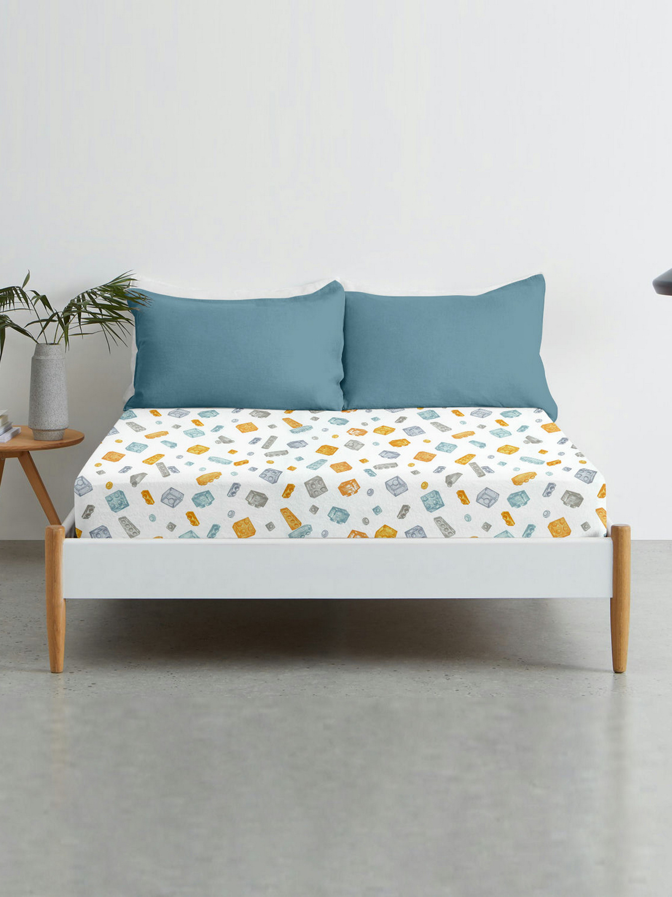 Простирадло на резинці ранфорс CONSTRUCTOR Cosas модель Constructor_120 Фото