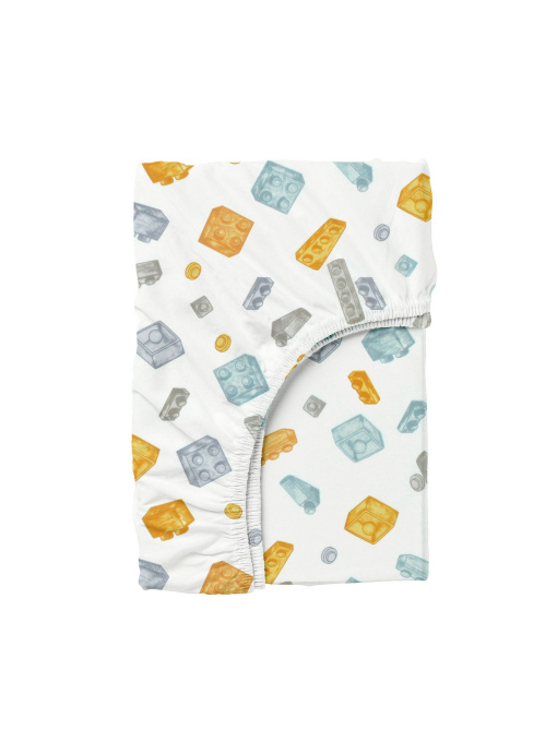 Простирадло на резинці ранфорс CONSTRUCTOR Cosas модель Constructor_120 Фото