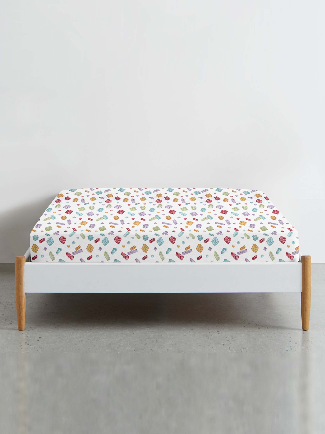 Простынь на резинке ранфорс CONSTRUCTOR Cosas модель ConstructorRoseViolet_120 Фото