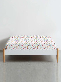 Простынь на резинке ранфорс CONSTRUCTOR Cosas модель ConstructorRoseViolet_120 Фото